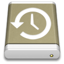 Lightbrown External Drive Backup icon