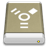 Lightbrown External Drive FireWire icon