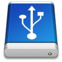 Drive Blue USB icon