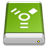 Drive-Green-FireWire icon