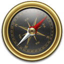 Compass Gold Black icon