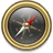 Compass-Gold-Black icon
