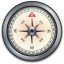 iPhone Compass Silver icon