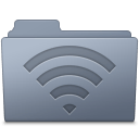 AirPort Folder Graphite icon