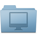 Computer Folder Blue icon