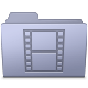 Movie Folder Lavender icon