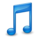 Sidebar-Music-Blue icon