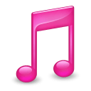 Sidebar Music Pink icon