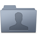 Users Folder Graphite icon