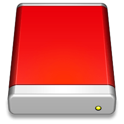 External Drive Red icon