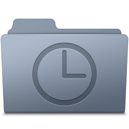 History Folder Graphite icon