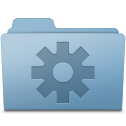 Setting Folder Blue icon