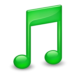 Sidebar Music Green icon