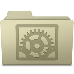 System Preferences Folder Ash icon