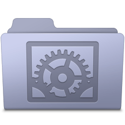 System Preferences Folder Lavender icon