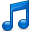 Sidebar Music Blue icon