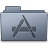 Applications Folder Graphite icon