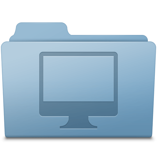 Computer-Folder-Blue icon