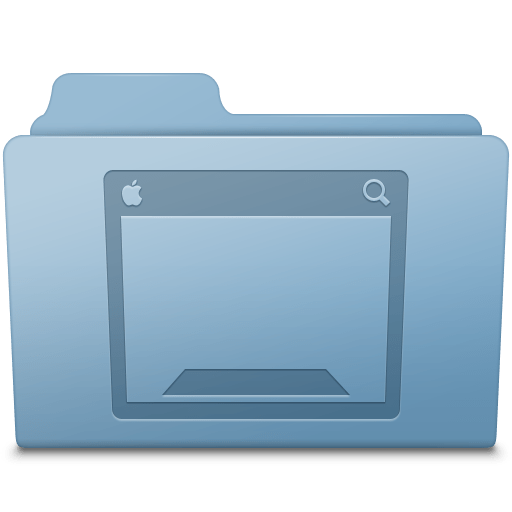 Desktop Folder Blue icon