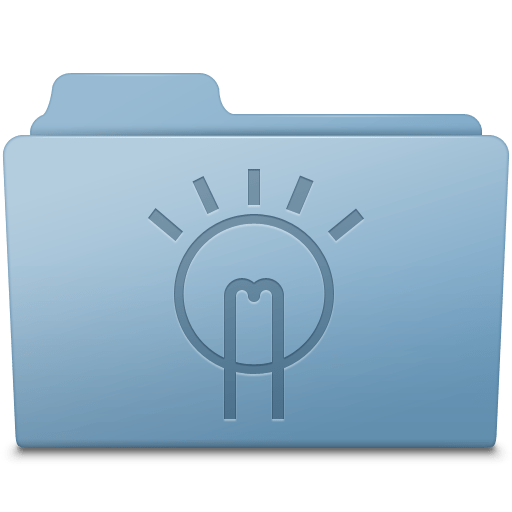 Idea Folder Blue icon