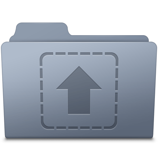 Upload-Folder-Graphite icon