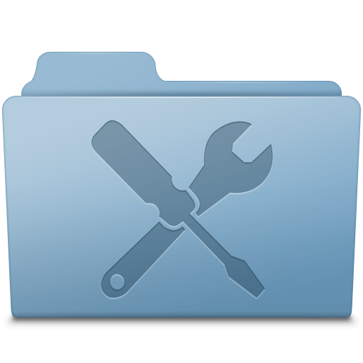 Utilities-Folder-Blue icon