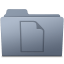 Documents Folder Graphite icon