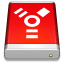 Firewire Drive Red icon