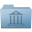 Library Folder Blue icon