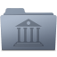 Library Folder Graphite icon