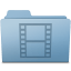 Movie Folder Blue icon