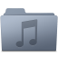 Music Folder Graphite icon