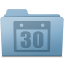 Schedule Folder Blue icon