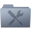 Utilities Folder Graphite icon