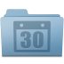 Schedule-Folder-Blue icon
