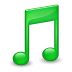 Sidebar-Music-Green icon