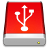 USB-Drive-Red icon
