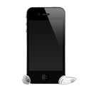 iPhone 4G headphones icon