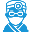 Doctor blue icon