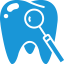 Tooth blue icon