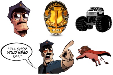 Axe Cop Icons