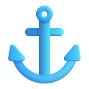 Anchor 3d icon