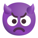 Angry-Face-With-Horns-3d icon