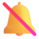 Bell With Slash 3d icon
