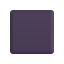 Black Medium Square 3d icon