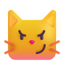 Cat With Wry Smile 3d icon