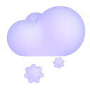 Cloud-With-Snow-3d icon