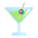 Cocktail-Glass-3d icon