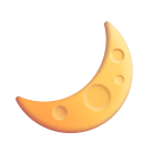 Crescent Moon 3d icon