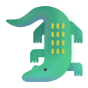 Crocodile 3d icon